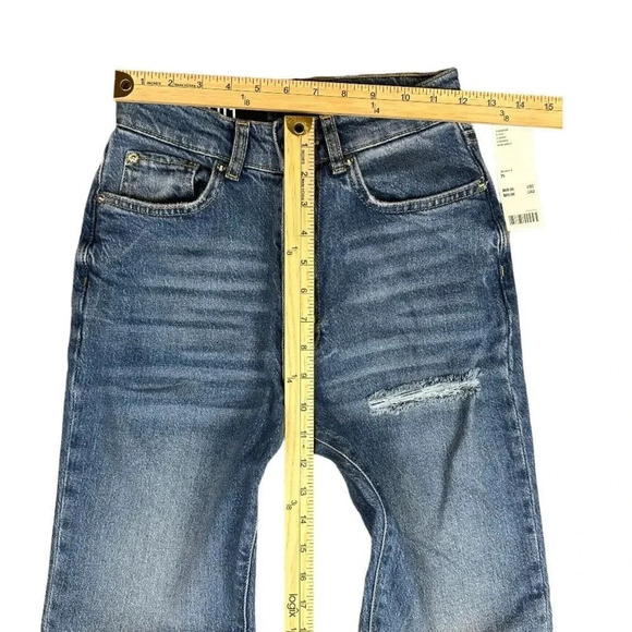Urban Outfitters High Rise Ripped Flared Jeans Size 25 - Picture 7 of 15